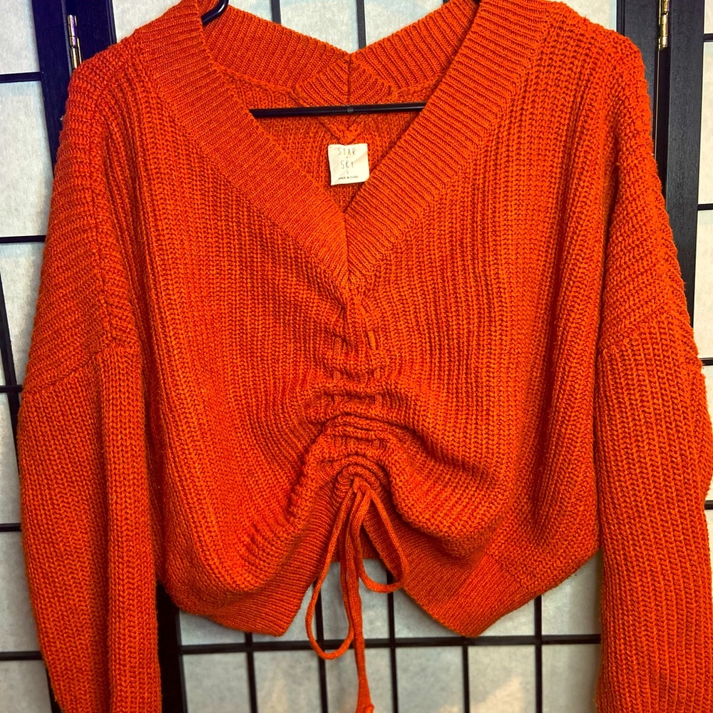 Fall cropped sweater